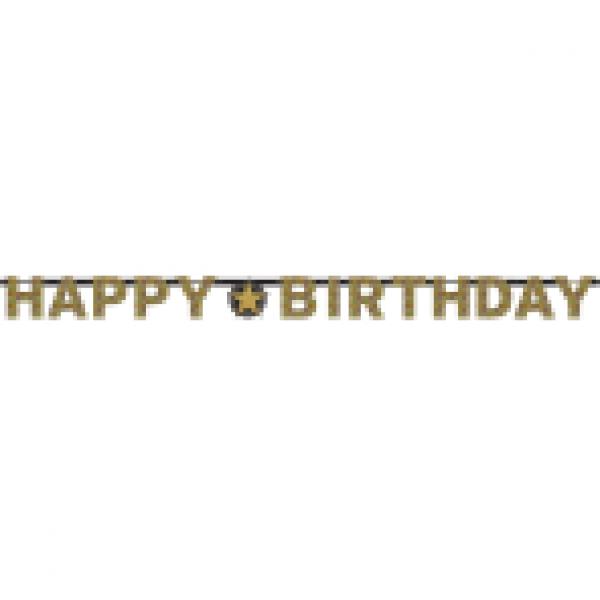 Happy Birthday Sparkling Partykette 213cm